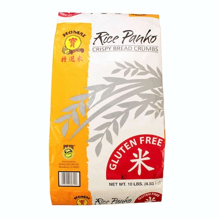 Bunge Commodity Gluten Free Rice Panko Crispy Bread Crumbs 10lbs 5016544